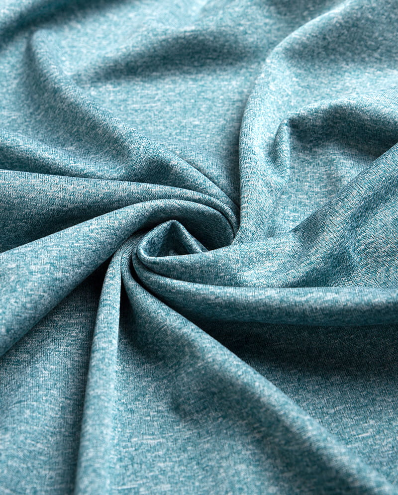 Heather Grey Double-faced cationic jersey fabric